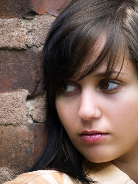 Sad Girl (face close up) - Photo, image