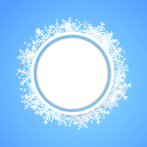 Snow fall. Holiday winter theme background. - Vector, imagen