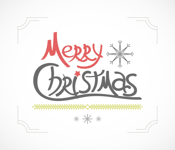 Christmas greeting card. Holiday illustration - Vector, Image