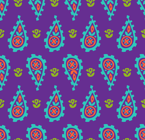 Indian abstract floral pattern - Vecteur, image