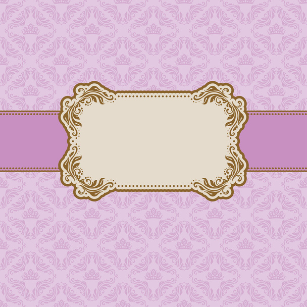 Template frame design for greeting card . - ベクター画像