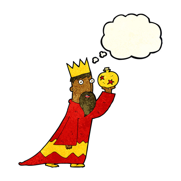 one of the three wise men with thought bubble - Vector, Image