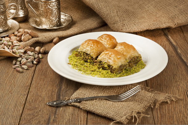Ramadan turco Dessert Baklava con il concetto di sfondo
 - Foto, immagini
