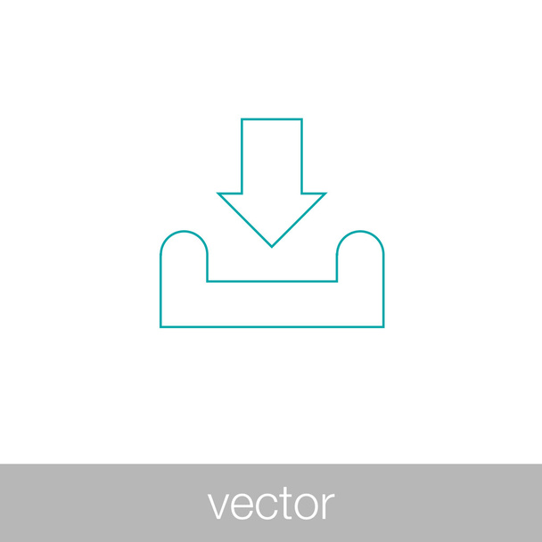 Download icon - Vector, Image