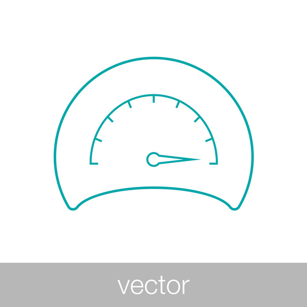 Rychloměr ikona - Vektor, obrázek