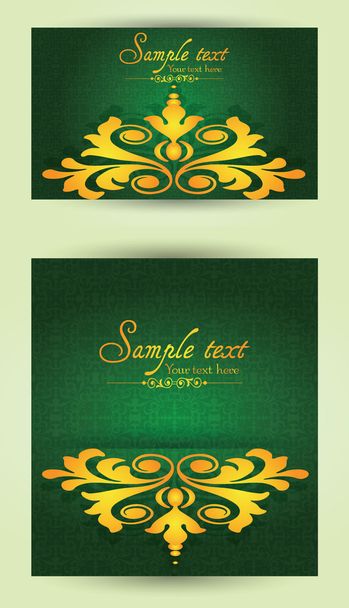 Vintage business cards, invitations or announcements - Vector, Imagen