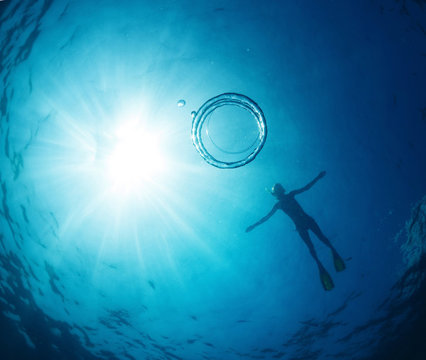 Mergulho com tubo - Foto, Imagem
