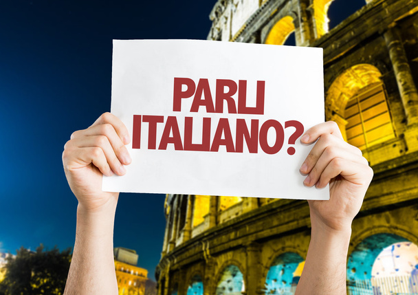 Σας Μίλα ιταλική κάρτα - Φωτογραφία, εικόνα