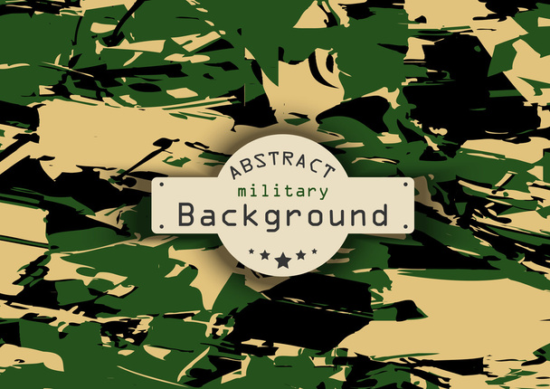 Camouflage military pattern background. Vector illustration, - Vector, Image