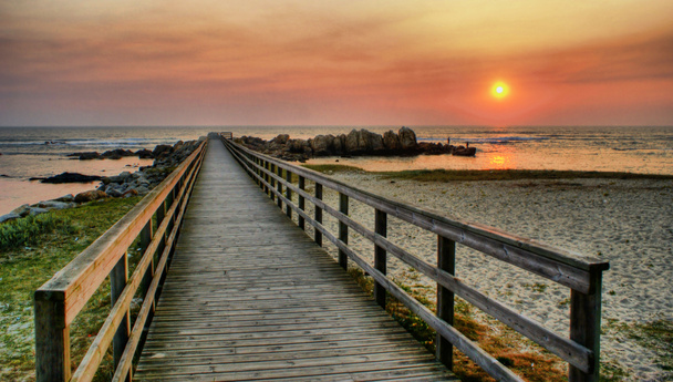 zonsondergang strand - Foto, afbeelding