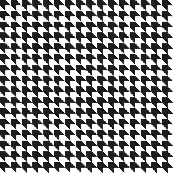 Sorunsuz siyah beyaz geometrik arka plan - Vektör, Görsel