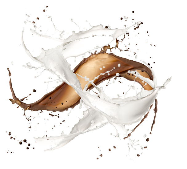 Milk and chocolate splash - Valokuva, kuva
