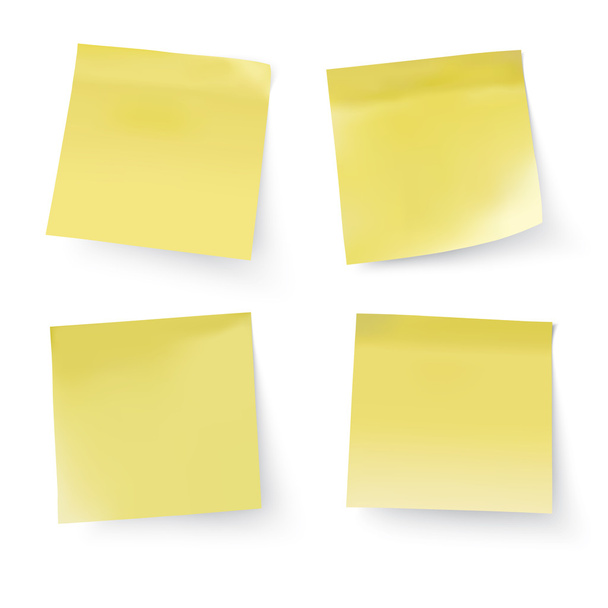 Жовтий наліпити нотатки
 - Вектор, зображення