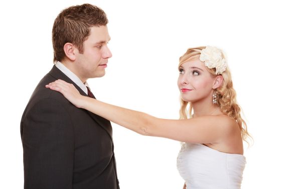 bride and groom posing - Фото, изображение