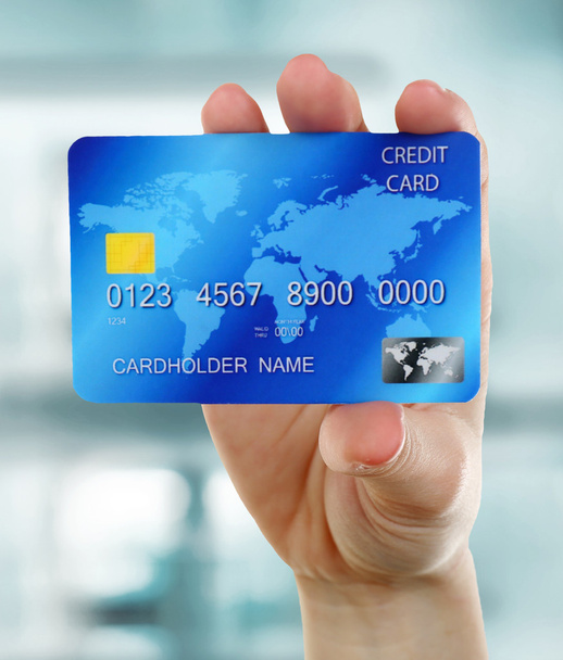 手札クレジットカード - 写真・画像