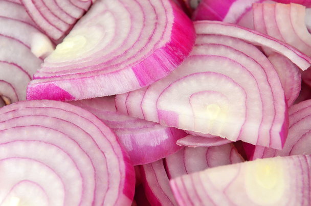 Slised red onion - Fotó, kép