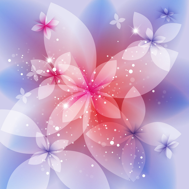 festive floral background, abstract illustration - Διάνυσμα, εικόνα