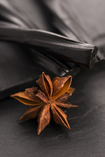 Licorice candy with star anise - Photo, Image