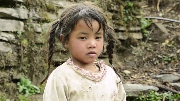 Nepalesische Mädchen - Filmmaterial, Video