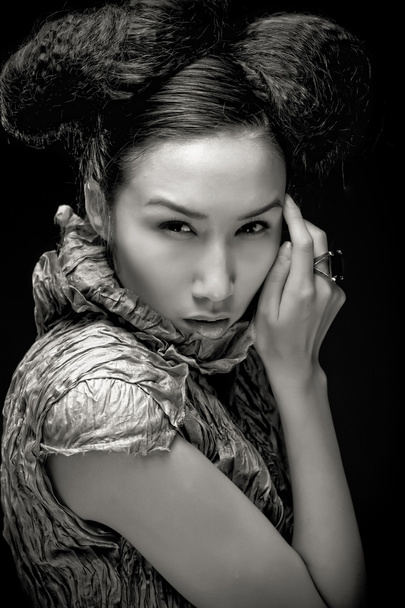 Beautiful asian woman  pose in studio. - Foto, Imagem