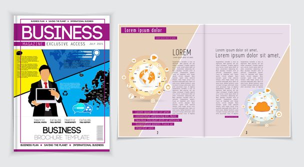 Magazine Business layout
 - Vecteur, image