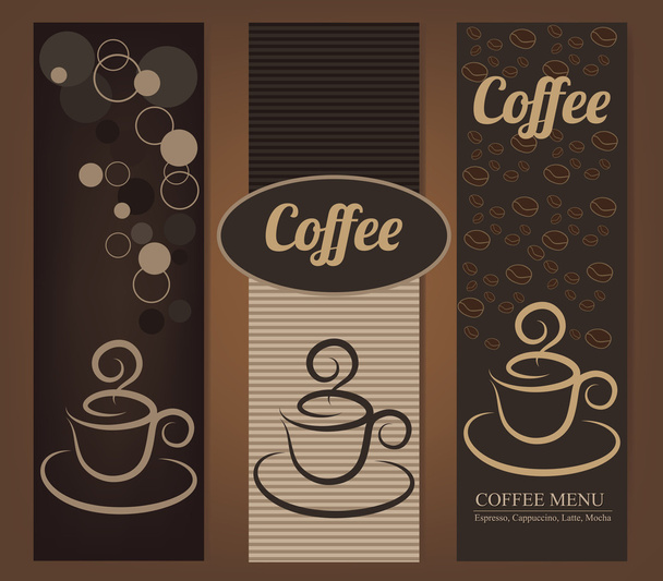 Vintage Coffee banners - Vettoriali, immagini