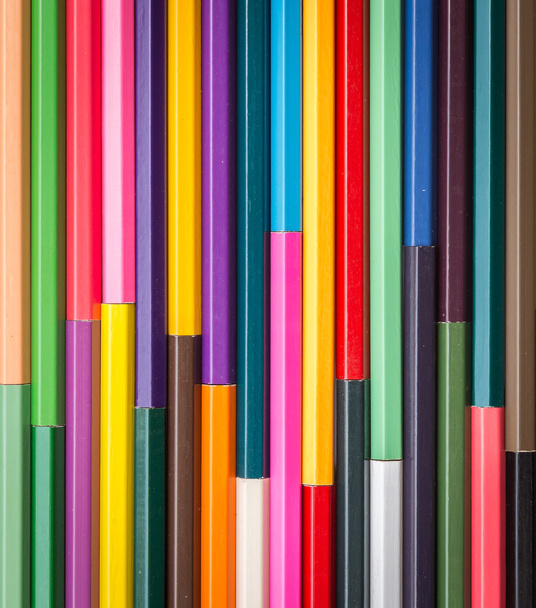 Pattern colour pencils texture and background - Foto, Imagen