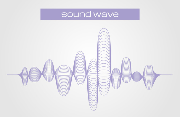 Εικονογράφηση φορέας ενός κύματος ήχου ισοσταθμιστή ψηφιακή  - Διάνυσμα, εικόνα