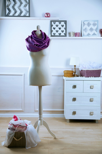 Mannequin with cloth in room - Φωτογραφία, εικόνα