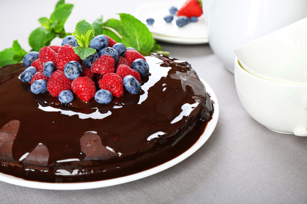 Delicious chocolate cake - Fotó, kép