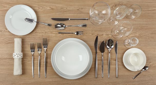 Table setting, close up - Foto, afbeelding