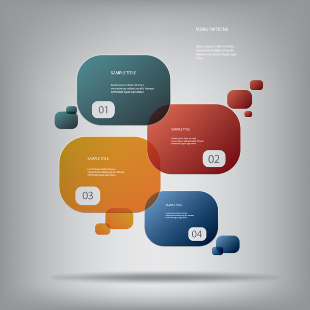 Round colorful infographic elements with various icons suitable for infographics, web layout, presentations, etc. - Vettoriali, immagini