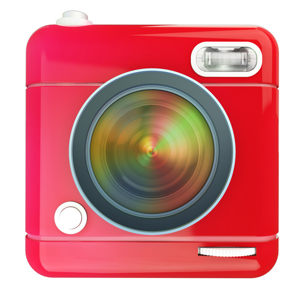 Camera icon red - 写真・画像