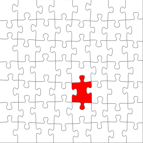 piros puzzle - Fotó, kép