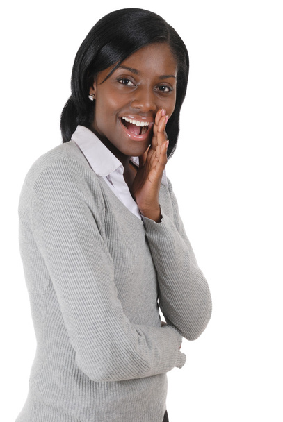 Business woman excited and shouting - Photo, Image