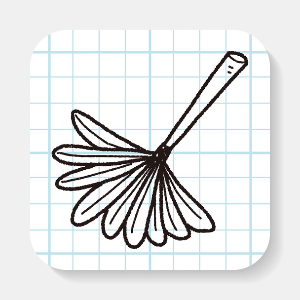 plume duster doodle
 - Vecteur, image