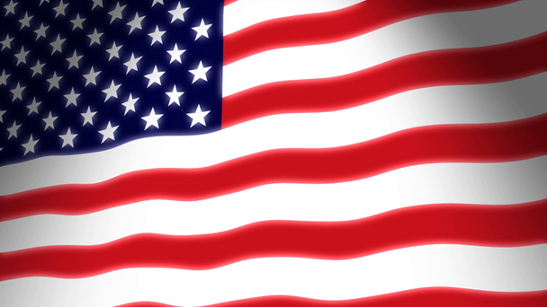 drapeau américain agitant - Séquence, vidéo