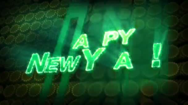 Szczęśliwego nowego roku! -Glitter Sparkle tekst - Materiał filmowy, wideo