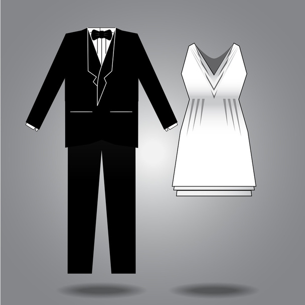 Illustration des vêtements pour les deux sexes
 - Vecteur, image