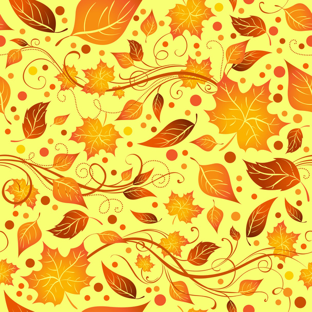 Boundless background of leaves - Vector, Image