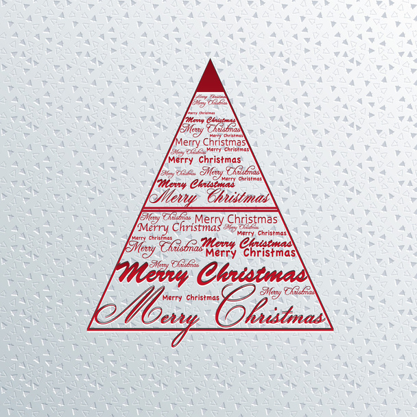 クリスマス typorgaphy グリーティング カード デザインの背景 - ベクター画像