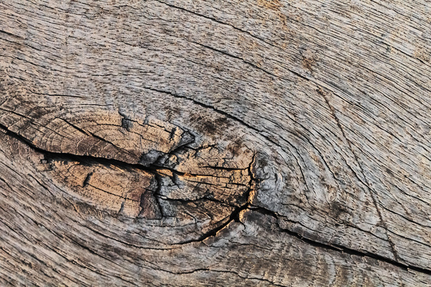 Vieux noué fissuré rugueux texturé plancher détail
 - Photo, image
