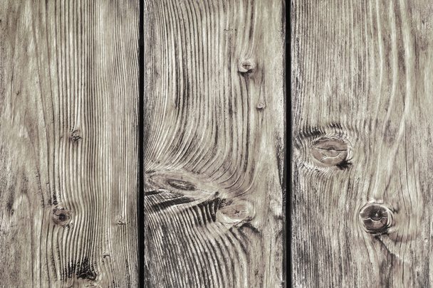 Old Rustic Wooden Fence Planks With Knots Detail - Photo, Image