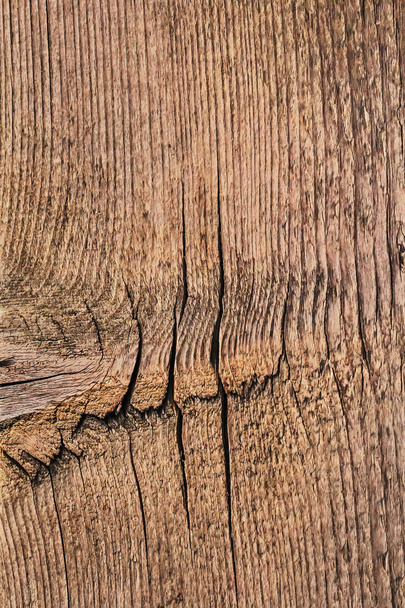 alte geknotete grobe strukturierte Planke - Detail - Foto, Bild