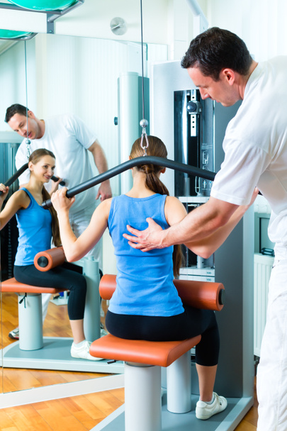Patient at the physiotherapy doing physical therapy - Photo, Image