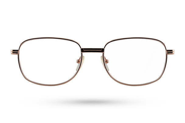 Moda occhiali stile metallo incorniciato isolato su sfondo bianco
. - Foto, immagini