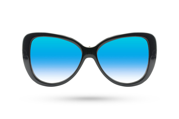 Yeux de chat Style de lunettes de mode isolé sur fond blanc
. - Photo, image