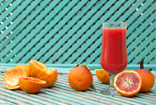 Kan portakalı taze meyve suyu - Fotoğraf, Görsel