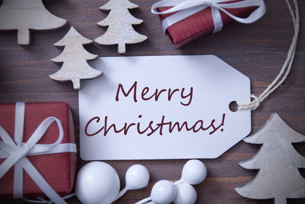 Label Gift Tree Merry Christmas - Photo, image