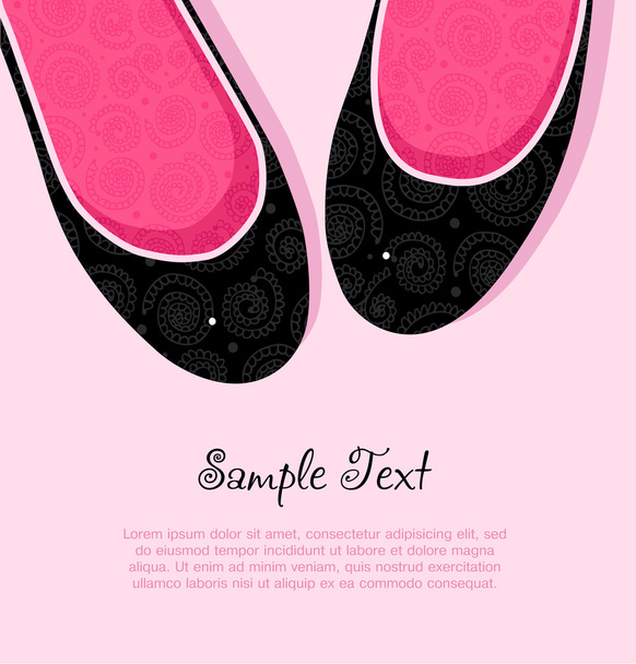 elegant female shoes - Vector, imagen